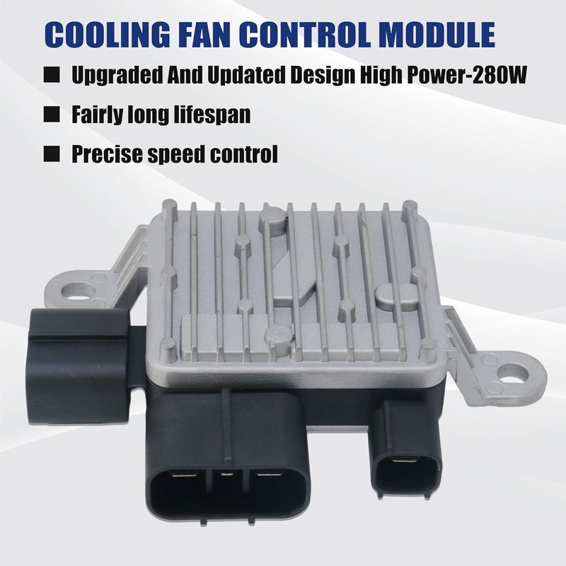 AIKEN Radiator Cooling Fan Control Module Compatible with Hyundai Sonata 2009-2014, Optima 2014-2015, Forte 2014-2018 Ref# 253854R500 253852T500. - Image 2